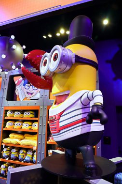 OSAKA, JAPAN - AUGUST 22, 2025 : Editorial photograph of the exteriors of various pavilions and exhibits showcasing a vision of the future at the 2025 Osaka, Kansai Expo.