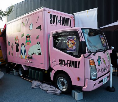 OSAKA, JAPAN - AUGUST 22, 2025 : Editorial photograph of the exteriors of various pavilions and exhibits showcasing a vision of the future at the 2025 Osaka, Kansai Expo.