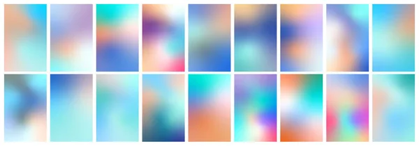Set Colorful Fluid Gradient Covers Set Vector Templates Banners Flyers — Stock Vector