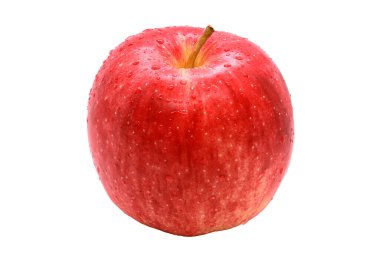 Japonya 'dan taze Apple Aomori kapanış yolu seçimi beyaz arka planda izole edildi. Japonya 'dan popüler meyve kalitesi.