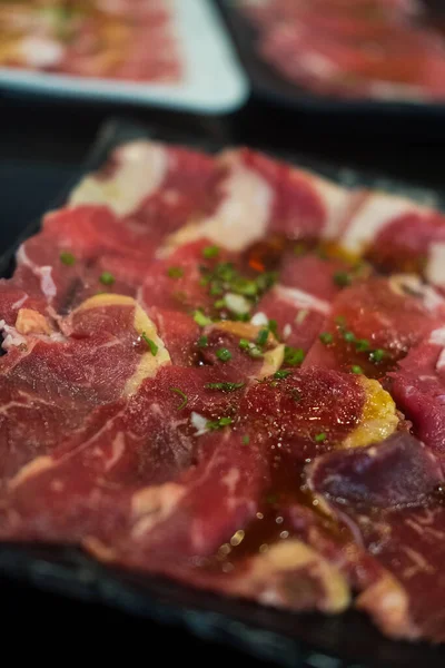 Japanese Wagyu Premium Beef Yakiniku Ready Grii — Stock Photo, Image