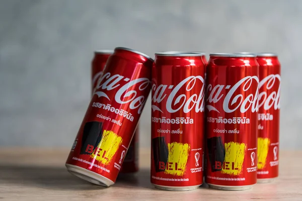 Samut Prakan Tayland Kasım 2022 Coca Cola Fifa Sınırlı Sürümü — Stok fotoğraf