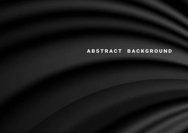 Trendy Black Smooth Design Empty Gradient Mesh Cover Business Presentation — Stock Vector