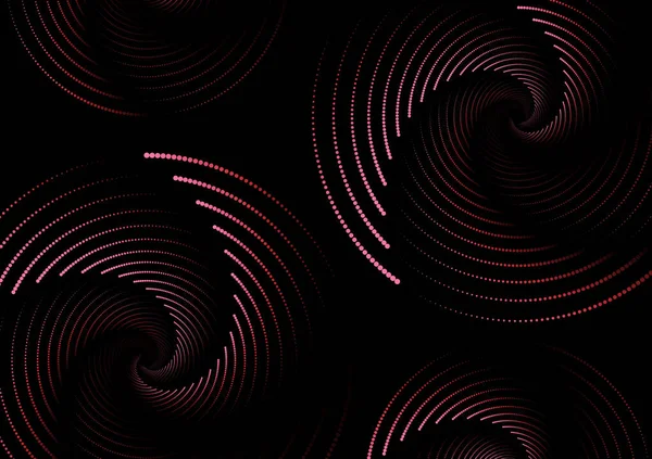 赤とピンクのスパイラル波線の動的抽象ベクトル背景 抽象ベクトル設計要素 — ストックベクタ