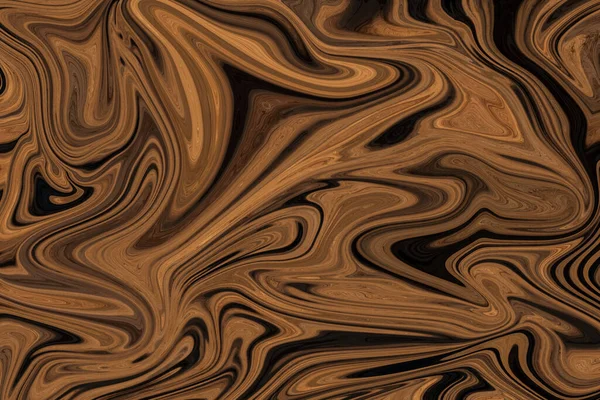 Latar Belakang Marmer Coklat Yang Abstrak Seni Cat Cair Efek — Stok Foto