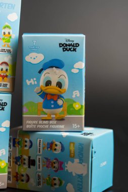 Bangkok, Thailand - March 4, 2023 : Figure blind box boite Pioche figure from Miniso shop. New blind box