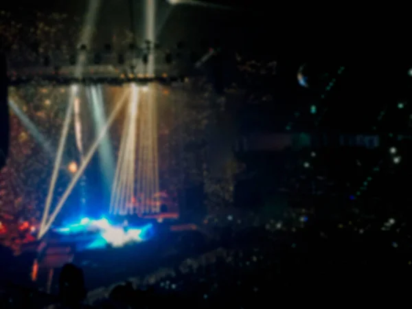 Defocused Abstract Spotlights Concert Blur Background — Stock Photo, Image
