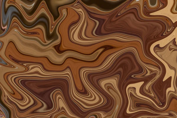 Marble Wall Brown Pattern Ink Swirl Graphic Background Abstract Light — Stock Photo, Image