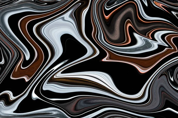 Sztuka Abstrakcyjna Ciemna Powierzchnia Faktura Teksturowane Tło Dekoracyjnymi Spiralami Wirami — Zdjęcie stockowe