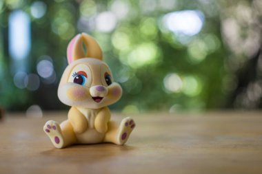 Bangkok, Tayland - 22 Ağustos 2023: Şirin oyuncak Bayan Tavşan, figür serisi 