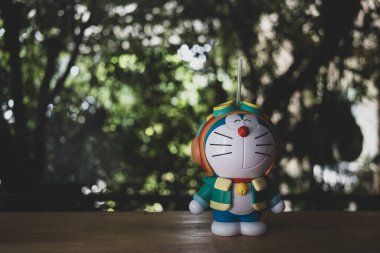 Samut Prakan, Tayland - 8 Ekim 2023: Doraemon 'un 