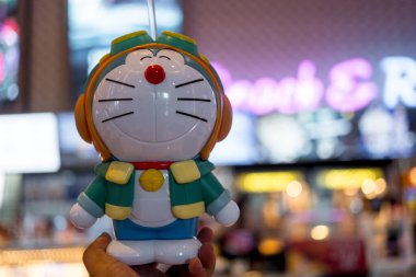 Samut Prakan, Tayland - 11 Ekim 2023: Doraemon 'un 