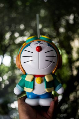 Samut Prakan, Tayland - 15 Ekim 2023: Doraemon 'un 