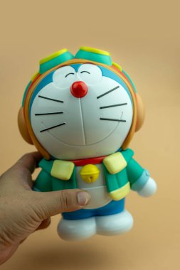Samut Prakan, Tayland - 15 Ekim 2023: Doraemon 'un 