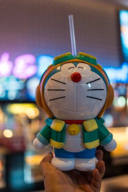 Samut Prakan, Tayland - 16 Ekim 2023: Doraemon 'un 