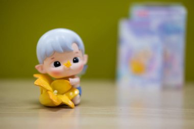 Samut Prakan, Tayland - 1 Mayıs 2024: HACIPUPU In My Dream Series Figure, Bloom. POP MART 'tan sanat oyuncakları