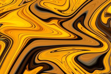 Altın bulanık dalga tasarımı. Desen biçimsel desen