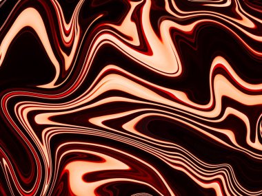 Sıvı bakır boya arka planda. Güzel mermer sıvılaşır. Sıvı arkaplan