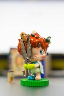 Bangkok - Tayland, 16 Aralık 2024 POLAR X HELLO POLAR Sezon 1 Seri Rakamları. Sanat oyuncağı