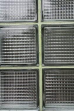 Cam tuğla duvar. Dikey resim