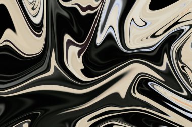 Koyu sıvı mermer ahşap soyut doku arkaplanı. Kıvrımların soyut arkaplanları lüks dokusunu gözler önüne seriyor.