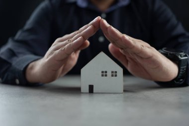 Ev sigortanızı, güvenliğinizi ve ev koruma konseptinizi koruyun. Emlak Konutları Sigorta Konsepti