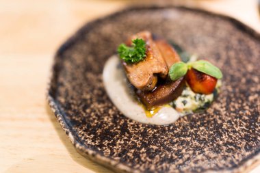 Mükemmel bir foie gras bifteği.