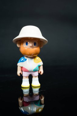 Bangkok, Tayland - 9 Haziran 2025 FARMER BOB 'un şirin bir modeli, Denizyıldızı Koleksiyoncusu. Çiftçi Bob Adası Tek Boynuzlu At Bulma Serisi.