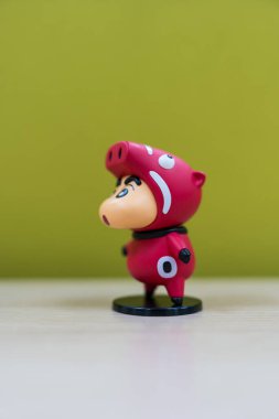 Bangkok, Tayland - 18 Haziran 2025 Toys pastel boya kalemi, shinchan gıda malzemeleri serisi kör kutu. Koleksiyonluk Rakamlar