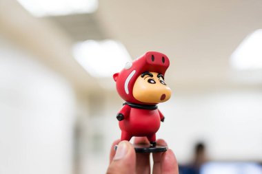 Bangkok, Thailand - June 24, 2025 : 52Toys crayon shinchan food ingredients series blind box. Collectible Figures