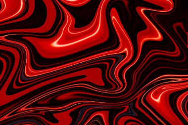 Sıvılaştırma efektli arkaplan veya kırmızı renk girdap ve lekeli soyut resim
