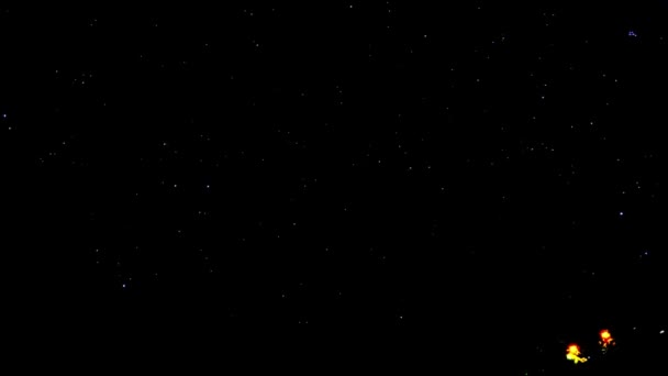Βίντεο Αστέρια Περιστρέφονται Στον Ουρανό Από Mauna Kea Χαβάη — Αρχείο Βίντεο