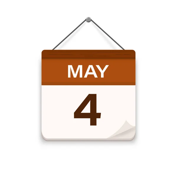 Μαΐου Ημερολόγιο Εικόνα Σκιά Μέρα Μήνας Ώρα Για Συνάντηση Ημερομηνία — Διανυσματικό Αρχείο
