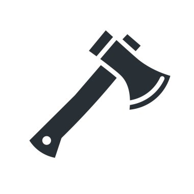 Balta yassı simge. İzole vektör illüstrasyonu.