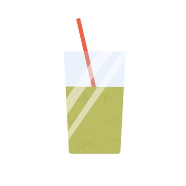 Kilo verme içeceği. Dengeli beslenme, sağlıklı beslenme, sebze ürünleri vektör çizimi