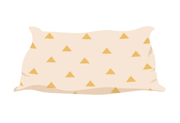 Sleeping Comfy Pillow Orthopedic Cushion Decorative Bedroom Cushion Vector Illustration — Stock Vector