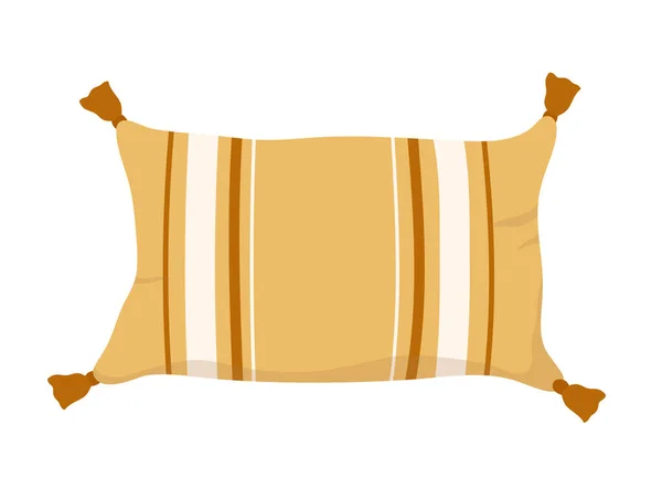 Декоративна Подушка Ліжка Сучасне Оздоблення Інтер Єру Подушка Затишна Спальня — стоковий вектор