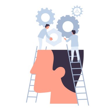 Stratejik proje yönetimi. Proje geliştirme yöneticisi, iş akışı vektör illüstrasyonu