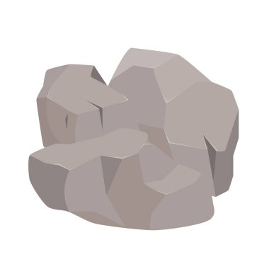 Aquapark dekoratif taş. Yüzme eğlence merkezi, su parkı slaytları vektör çizimi