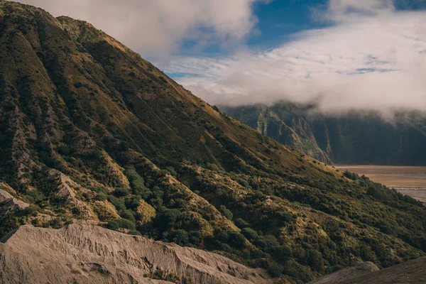 Parque Nacional Bromo Tengger Indonésia Semeru Montanha Paisagem Vulcânica Vista — Fotografia de Stock