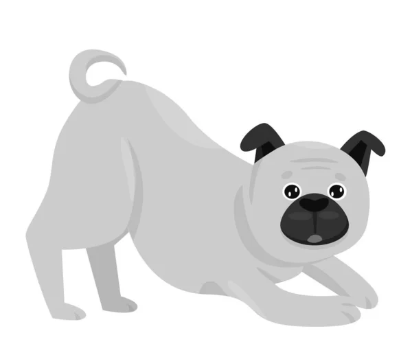 놀라운 강아지 귀여운 강아지 일러스트레이션 — 스톡 벡터