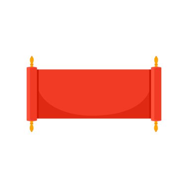 Çin davetiye kağıdı. Doğu Asya parşömen kağıdı, Japon kültür karikatürü vektör çizimi