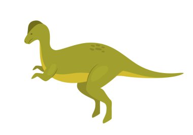 Allosaurus dinozor hayvanı. Tarih öncesi hayvanlar, orman sürüngenleri grubu, jurasik dünya evrimi çizgi film çizimleri.