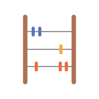 Matematik sınıfı temsilciliğinde saymayı öğrenmek için renkli boncuklu abaküs