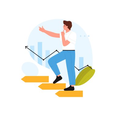 INTJ MBTI tipi kişilik, sezgisel içe dönük rasyonel stratejik mantıksal düşünme vektörü çizimi