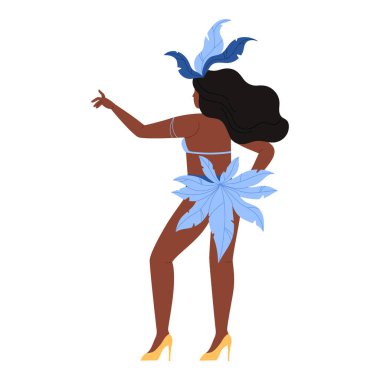 Canlı bir dansçı, dinamik hareket ve etkinlikler sırasında şenlik kıyafetleriyle kültürel ifade sergiliyor.