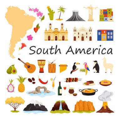 Çeşitli görüntüler, Güney Amerika 'nın mimarisi ve vahşi yaşamından canlı kültürü ve mutfağına kadar çeşitli özünü gösteriyor. Bu büyüleyici bölgeye bir göz atalım..