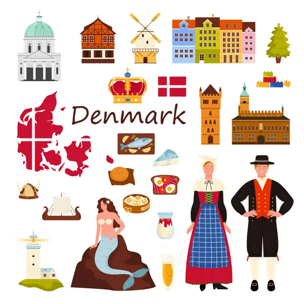 Finlandiya 'ya seyahat, Laponya' nın kültür unsurları ve karı, Helsinki 'nin simgeleri ve yuvarlak bilgi pankarında bulunan yiyecekler. Finlandiya Ulusal Tiyatrosu ve Kantele, ahşap kova çizgi film çizimi