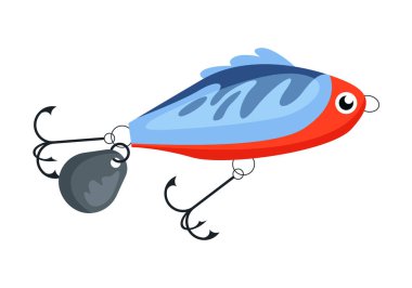 Balık yemi için canlı bir illüstrasyon. Deneyimlerini geliştirmek için etkin malzeme arayan balıkçılar için ideal.