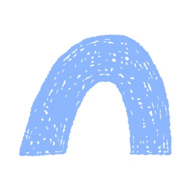 İzole edilmiş beyaz arka plan illüstrasyonunda dokulu detaylar içeren mavi kemer.